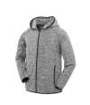SR245M (S245M) Micro Fleece Hoodie Grey / Black colour image